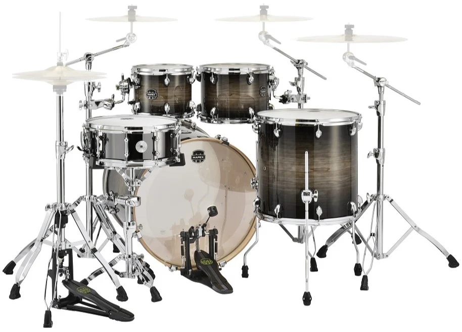 Mapex Armory Series AR529S 22/10/12/16+14S 5pc Drum Shell Pack - Black Dawn - Image 3