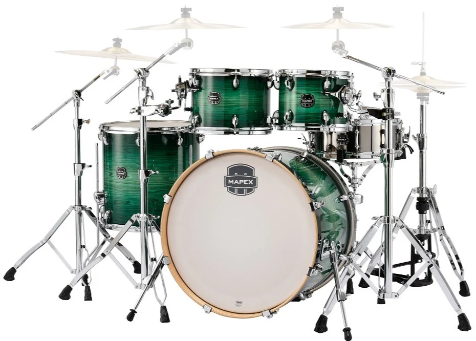 Mapex Armory Series AR529S 22/10/12/16+14S 5pc Drum Shell Pack - Emerald Burst - Image 3
