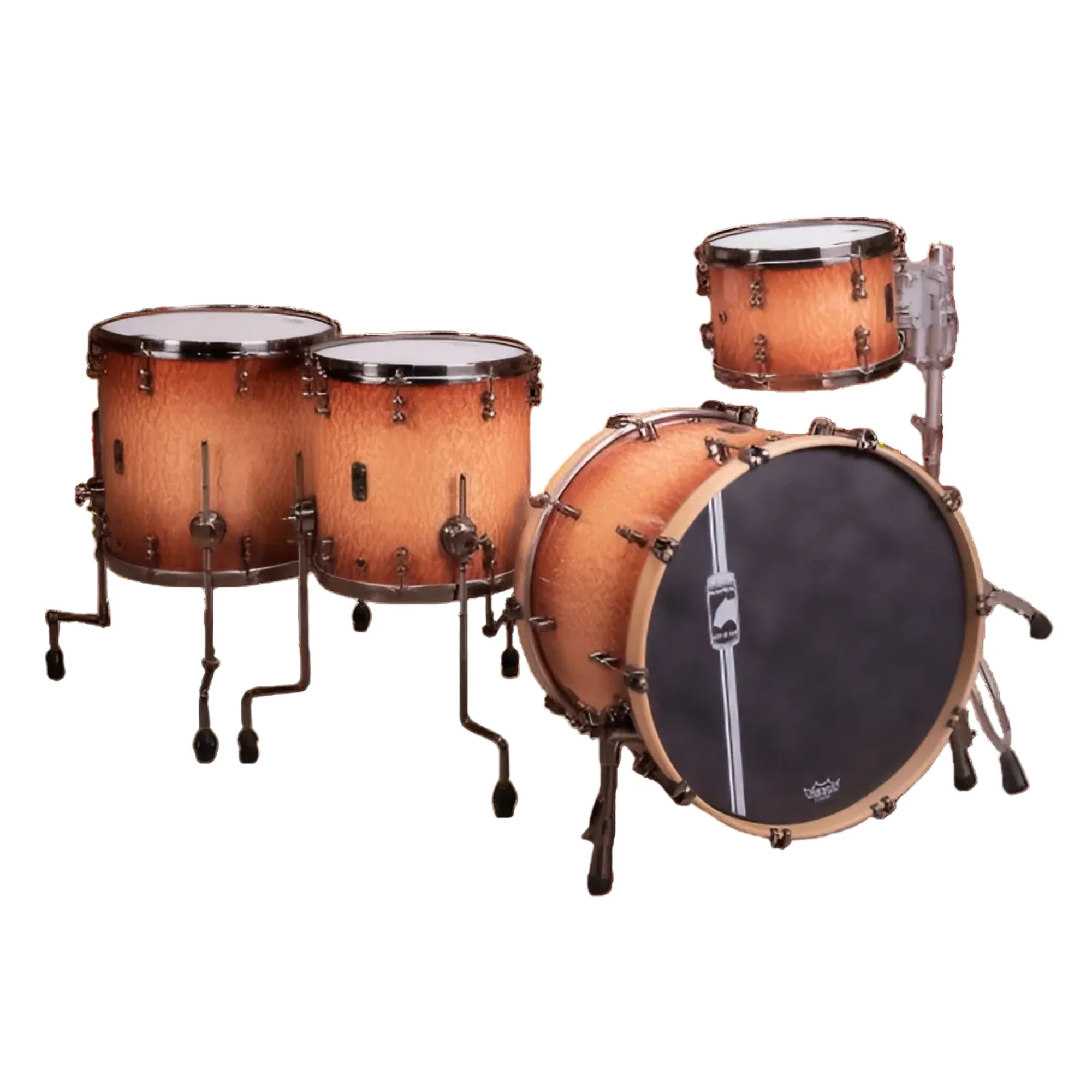 Mapex Black Panther Design Lab Cherry Bomb 22" 4 Piece Drum Kit Shell Pack - Peach Burl Burst