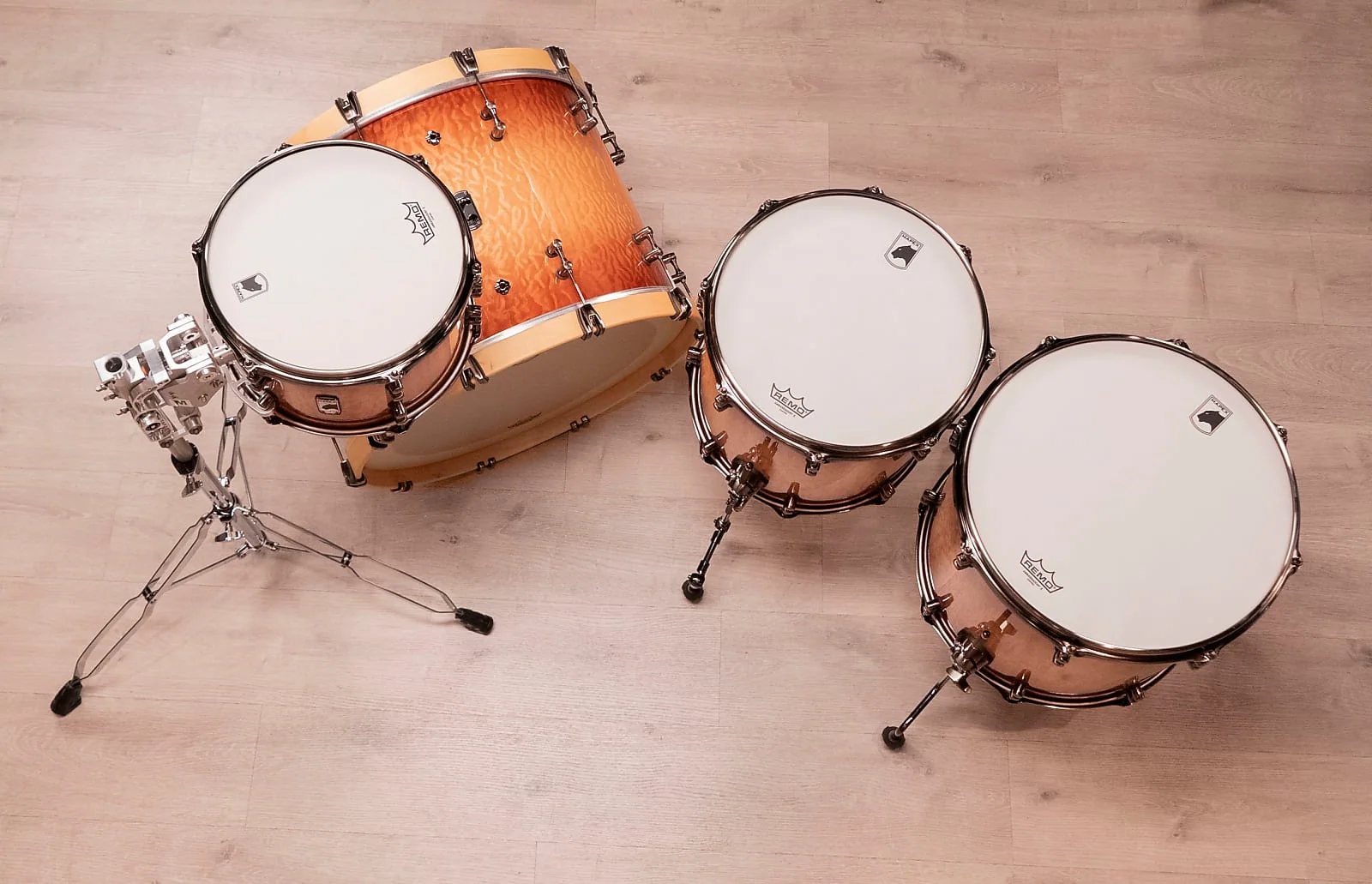 Mapex Black Panther Design Lab Cherry Bomb 22" 4 Piece Drum Kit Shell Pack - Peach Burl Burst - Image 2