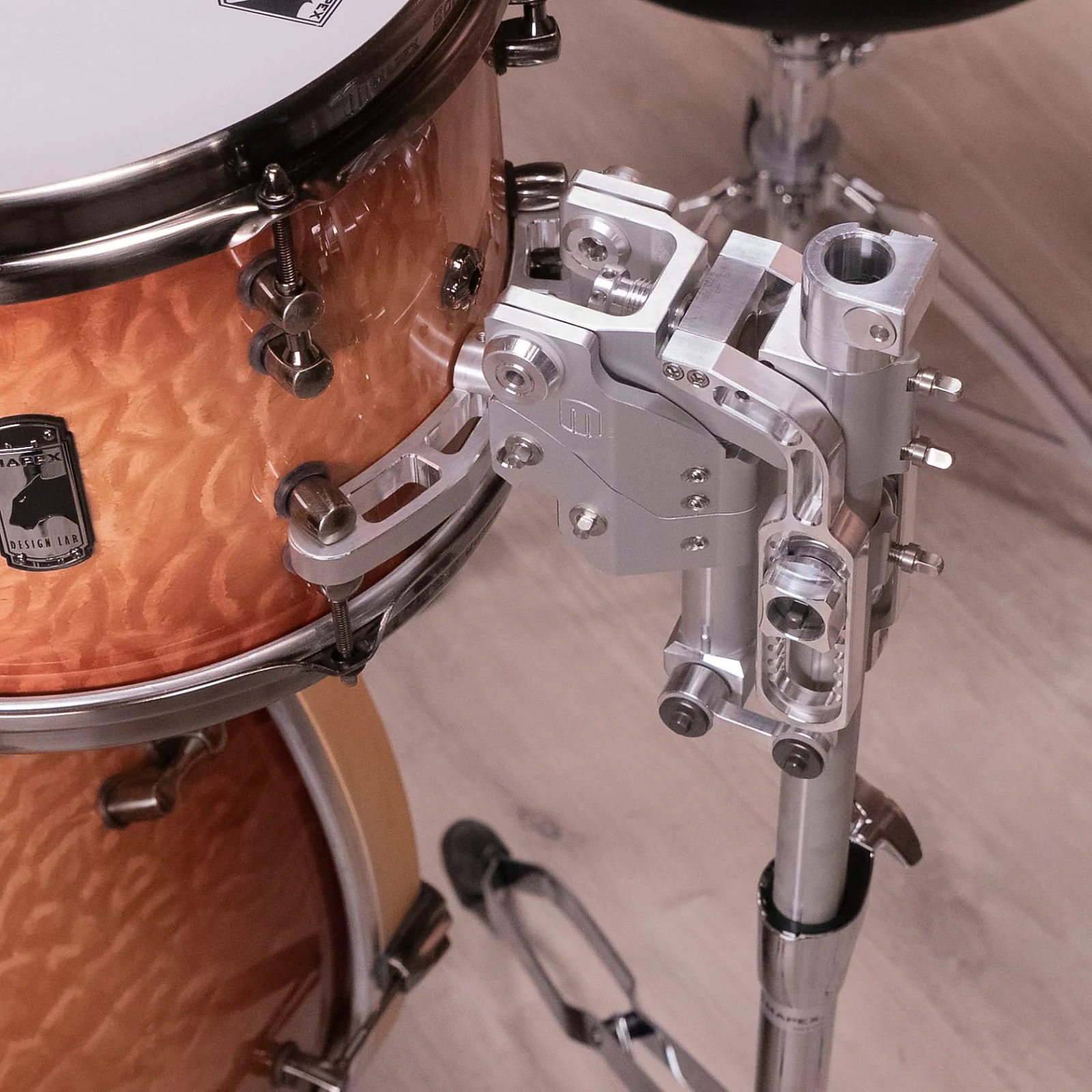 Mapex Black Panther Design Lab Cherry Bomb 22" 4 Piece Drum Kit Shell Pack - Peach Burl Burst - Image 3