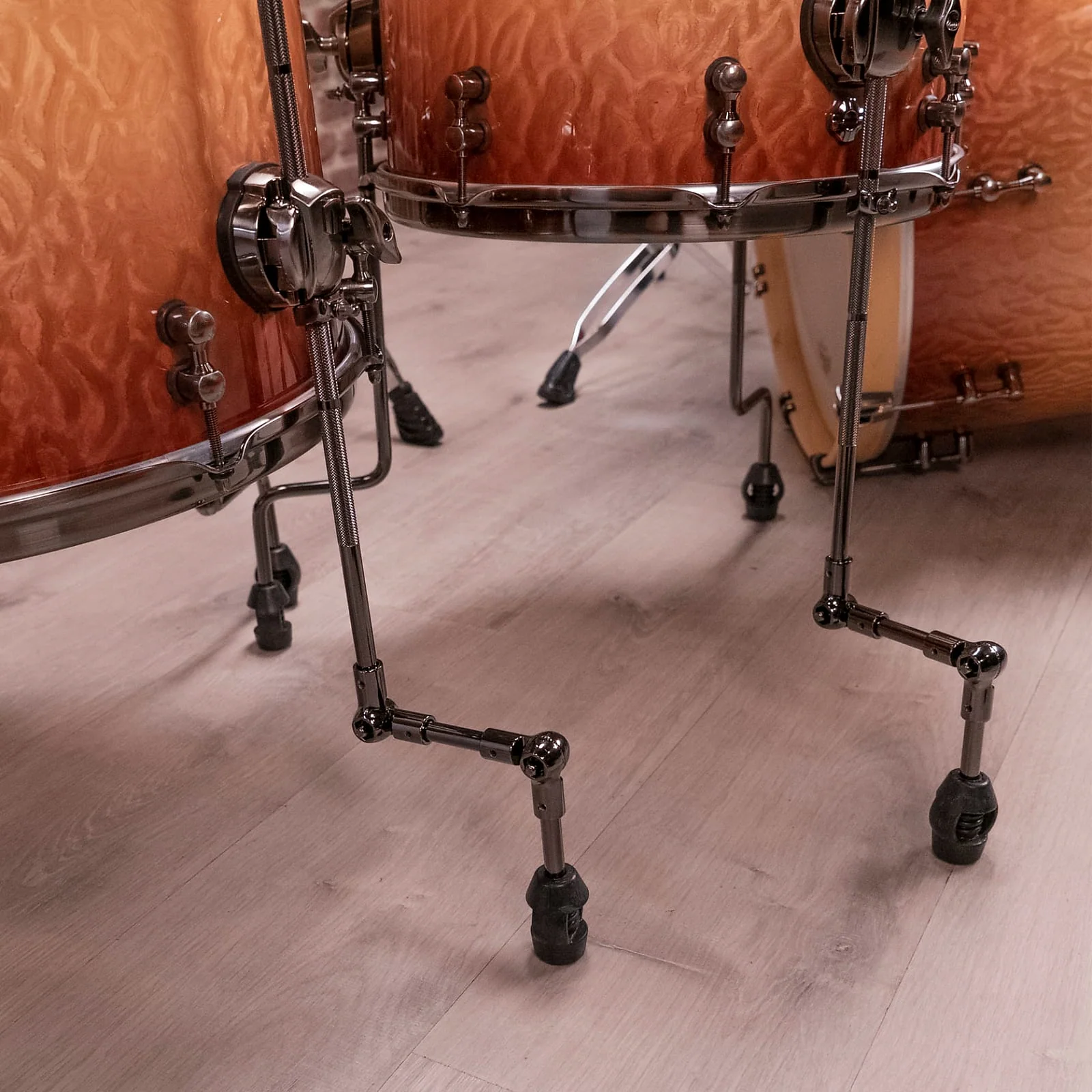 Mapex Black Panther Design Lab Cherry Bomb 22" 4 Piece Drum Kit Shell Pack - Peach Burl Burst - Image 5