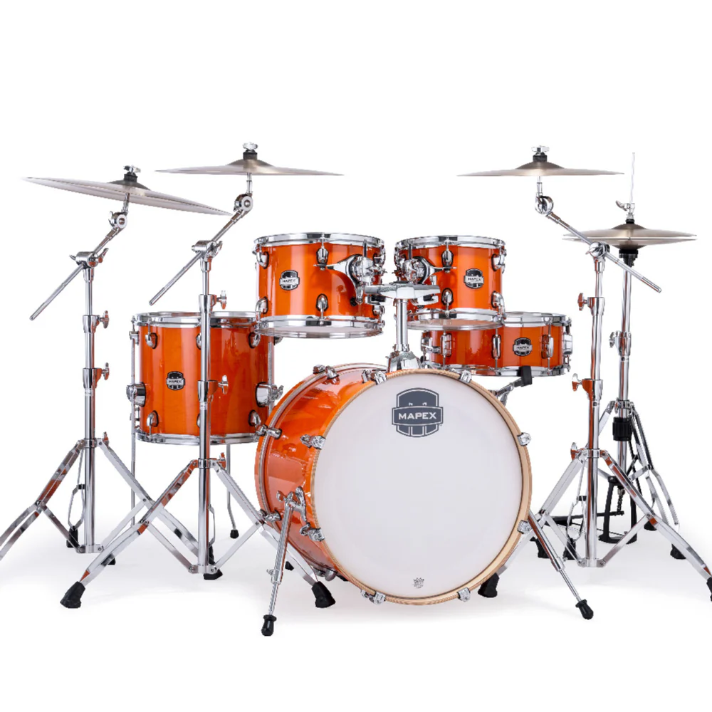 Mapex Mars Maple Fast Shell Pack 22/10/12/16F/14S in Glossy Amber - Image 3