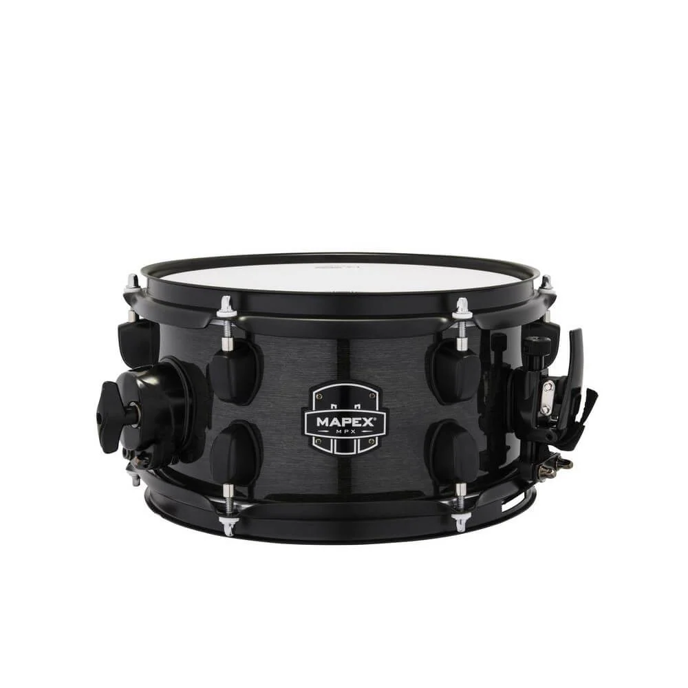 Mapex MPX 10x5.5 Maple/Poplar Hybrid Side Snare Drum - Transparent Midnight Black - Image 4