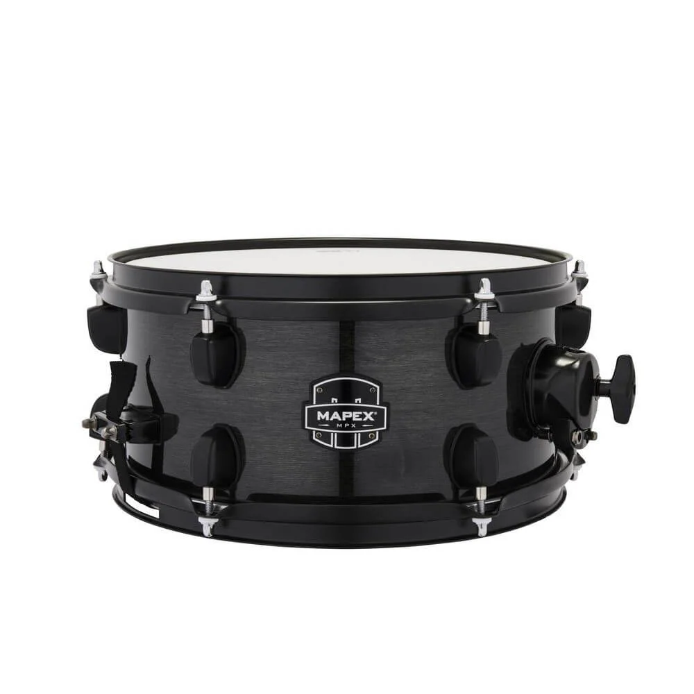 Mapex MPX 12x6 Maple/Poplar Hybrid Side Snare Drum - Transparent Midnight Black - Image 3