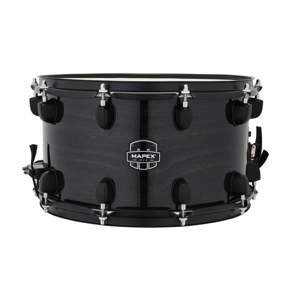 Mapex MPX Maple/Poplar Hybrid 14x8 Deep Snare Drum - Transparent Midnight Black - Image 4