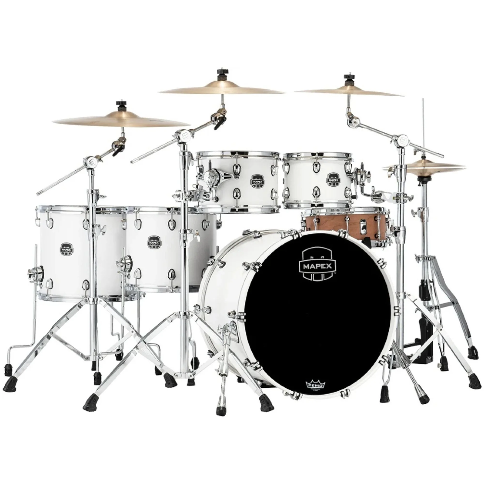 Mapex Saturn Drum Kit  22,10,2,4,6 -Fast Satin White