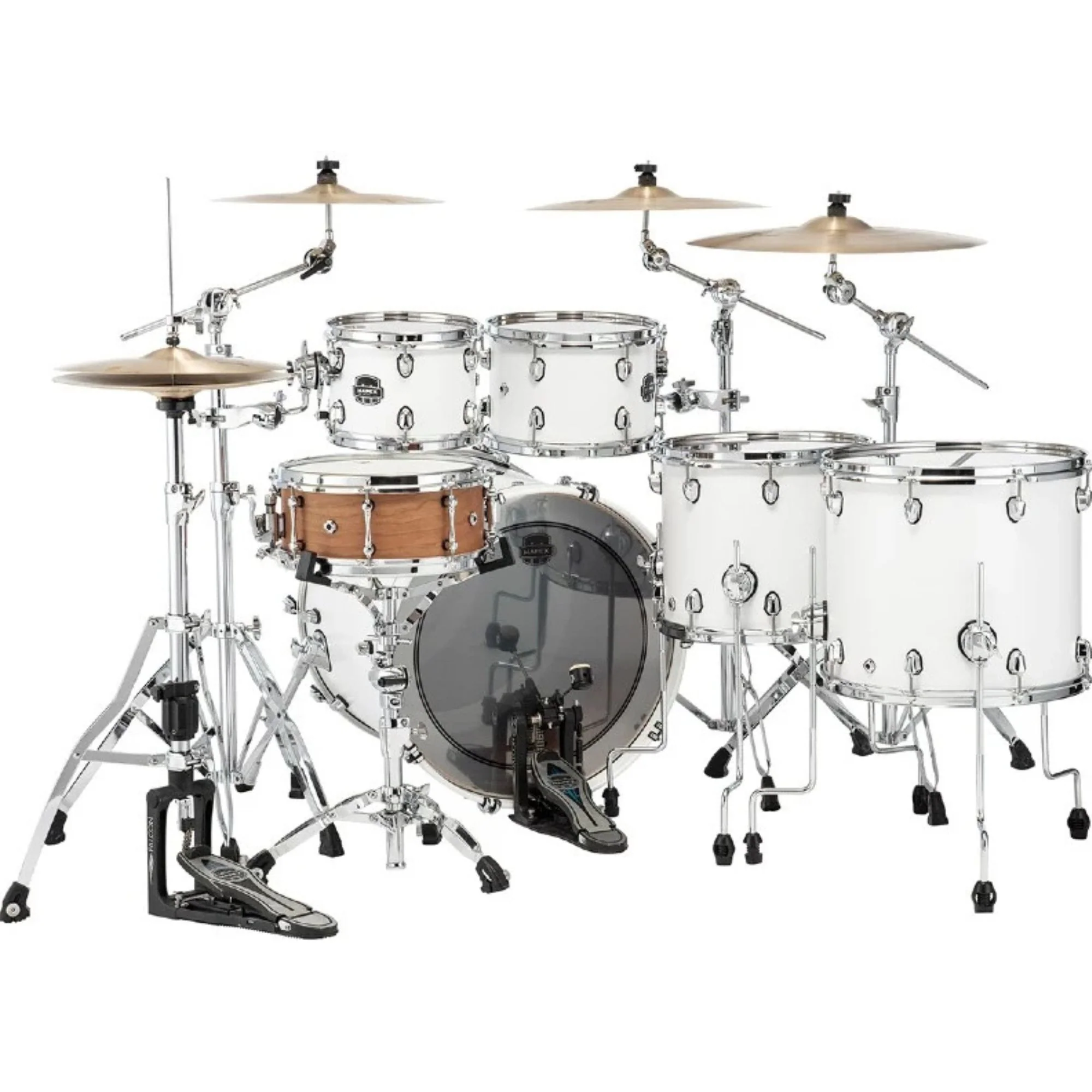 Mapex Saturn Drum Kit  22,10,2,4,6 -Fast Satin White - Image 2