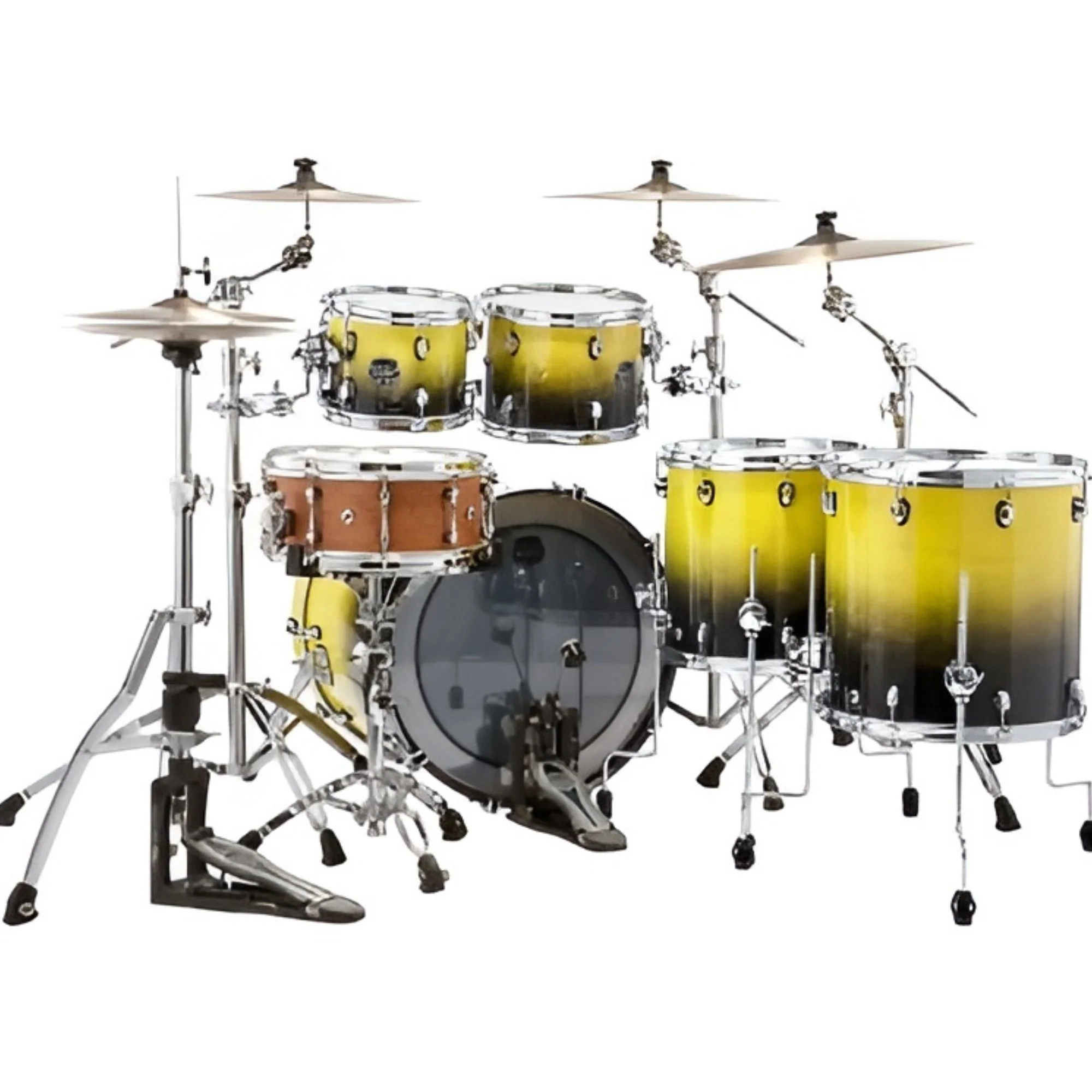 Mapex Saturn Drum Kit  22,10,2,4,6 - Sulphur Fade - Image 2