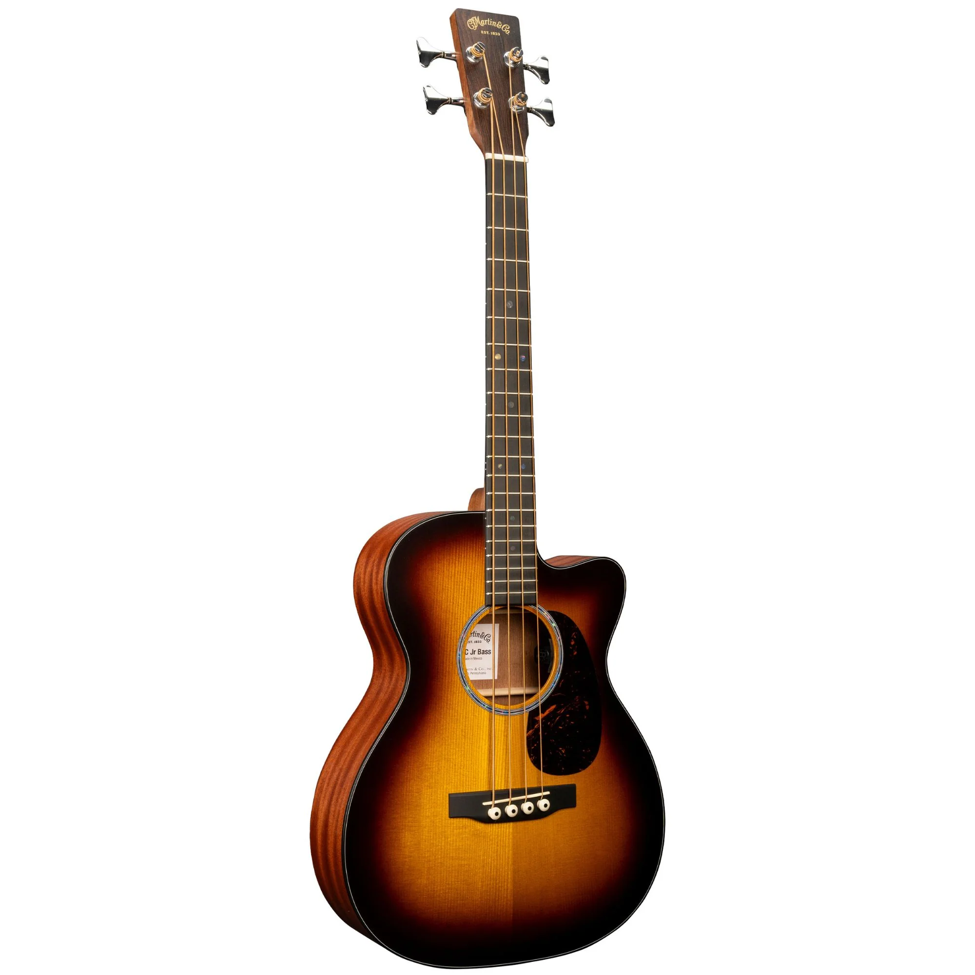 Martin 000CJRE BASS: Junior Acoustic-Electric Bass Guitar Burst
