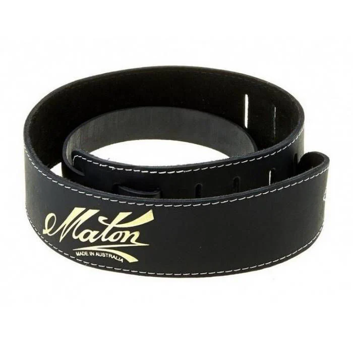 MATON 2.5 INCH SOFT SUEDED MATON PADDED STRAP BLACK - Image 2