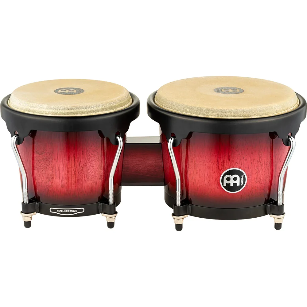 Meinl 6 3/4 & 8 Wood Bongo - Wine Red Burst