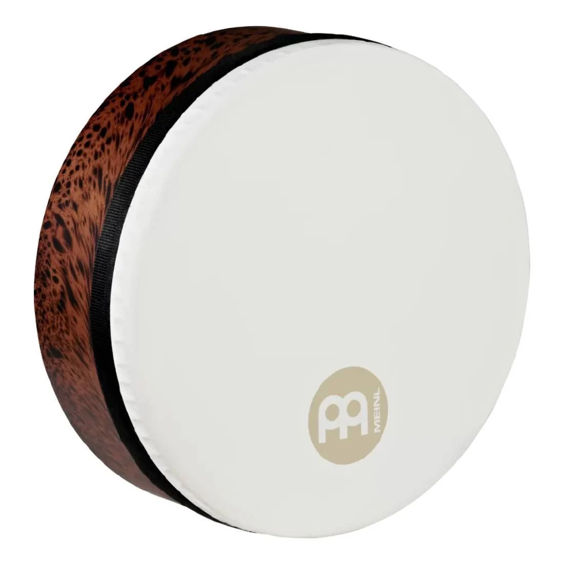 Meinl FD12T-D-TF 12in Mizhar True Feel Headed Frame Drum in Brown Burl