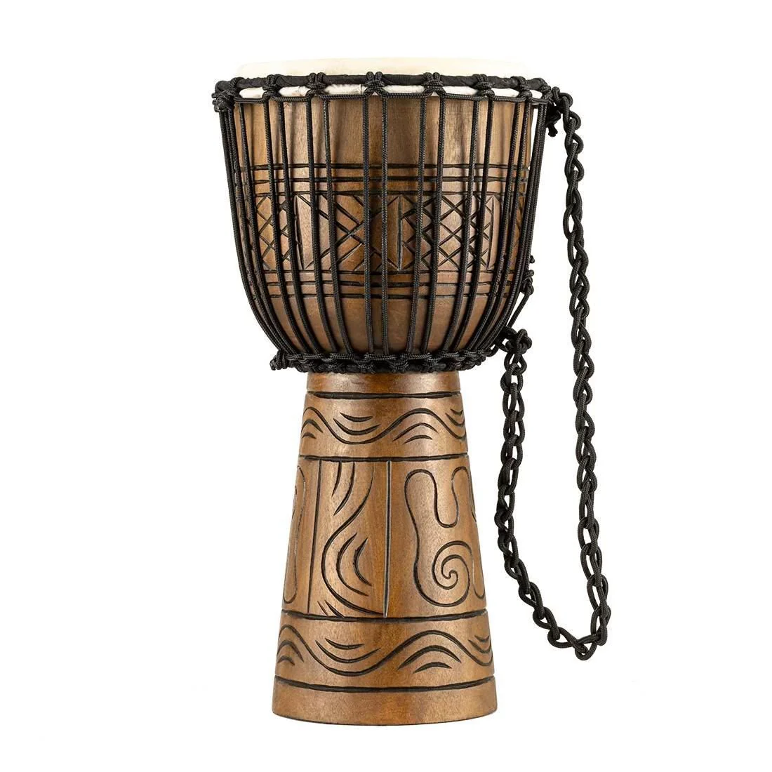 Meinl HDJ17-M 10 Inch Headliner Rope Tuned Artifacts Series Djembe - Image 2