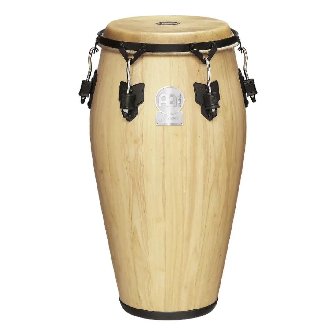 Meinl LC1134NT-M 11 3/4in M Artist Series Luis Conte Series Conga in Natural with True Skin Buffalo Head