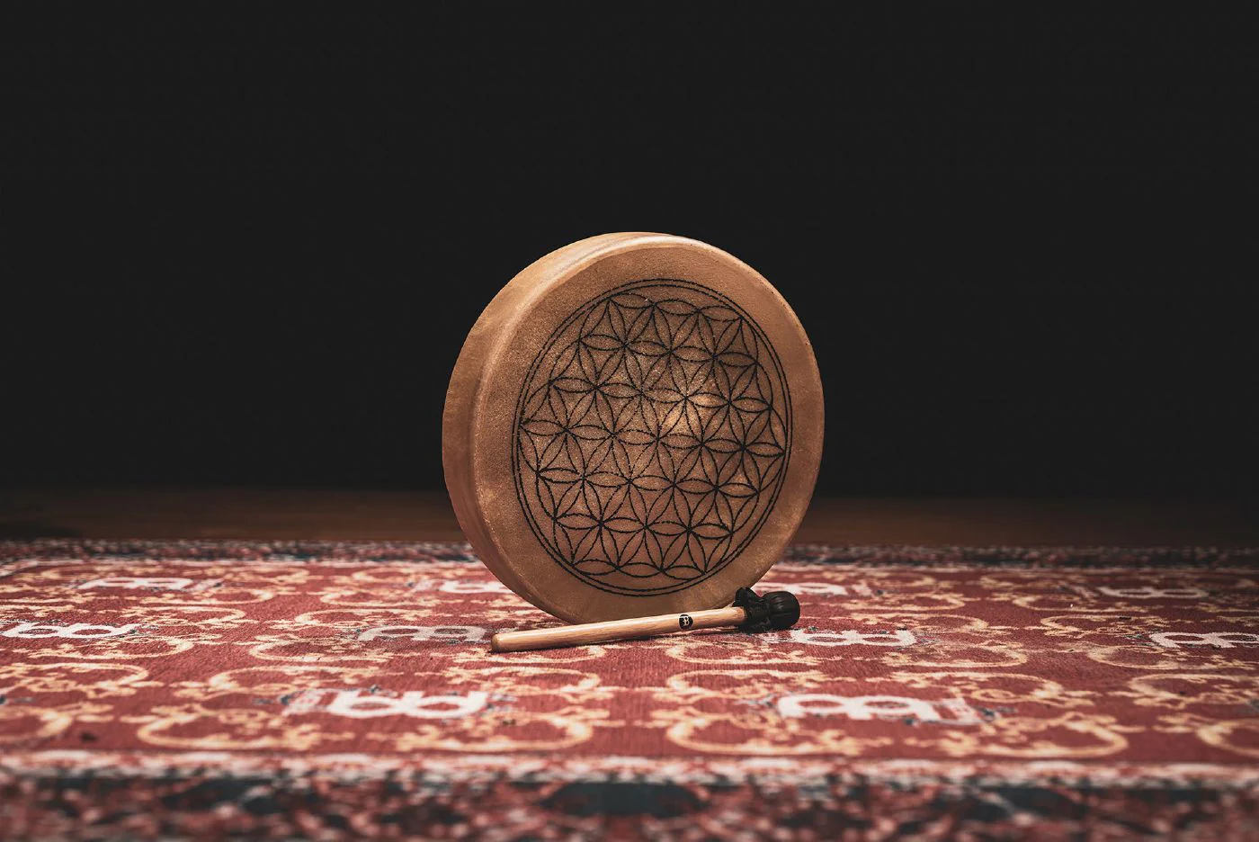 Meinl Sonic Energy Native American-Style Hoop Drum -15in -Flower Of Life - Image 2
