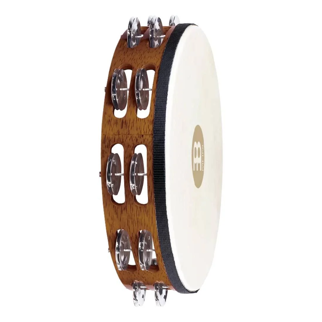 Meinl TAH2AB Steel Jingles Tambourine in African Brown 2 Rows - Image 2
