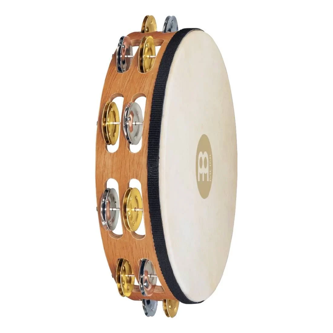 Meinl TAH2M-SNT Dual Alloy Jingles Tambourine 2 Rows in Super Natural - Image 2