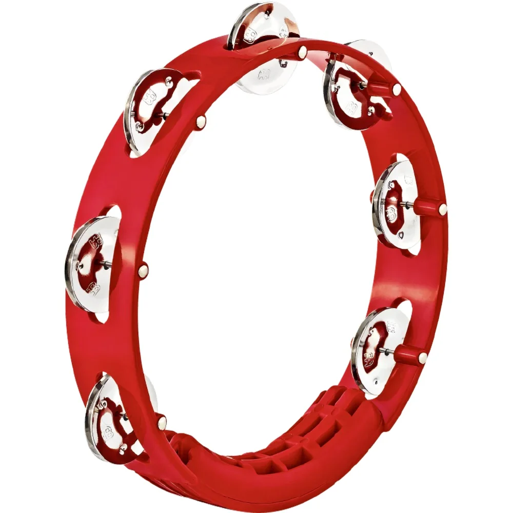 Meinl Tambourine: Headliner Tour, ABS, 1 Row, 8, Red - Image 3