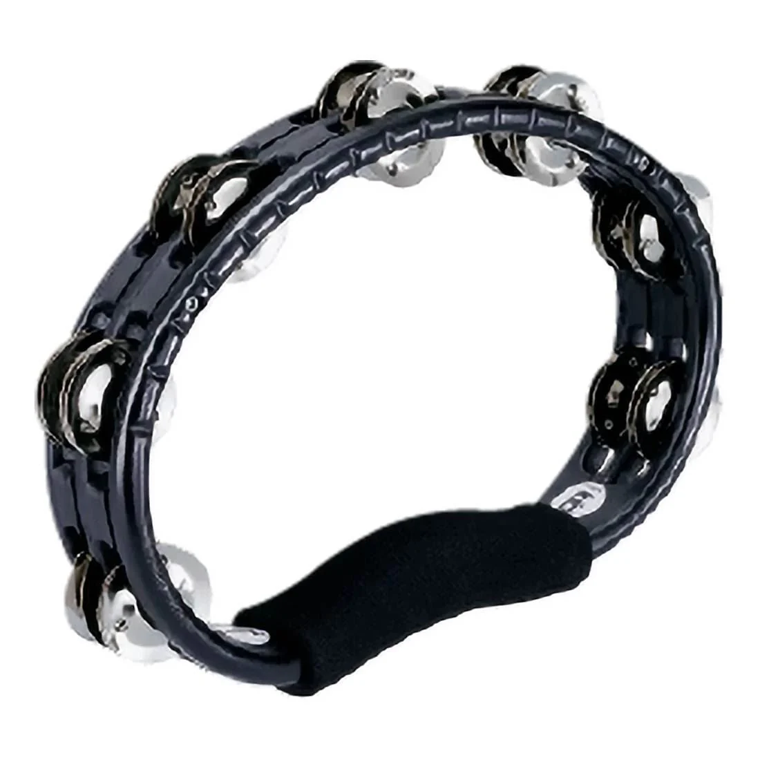 Meinl TMT1BK Steel Jingles Hand Held Tambourine in Black
