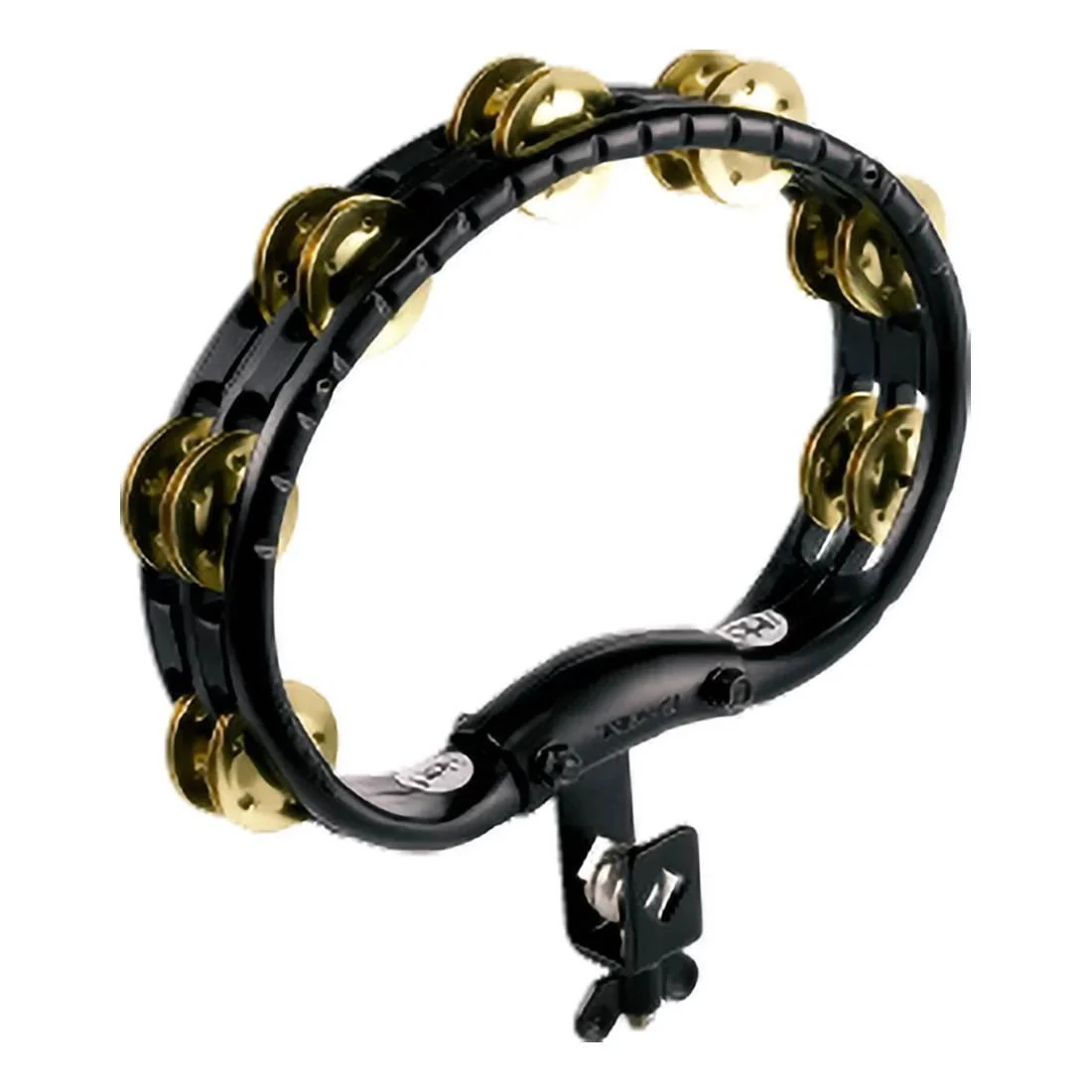 Meinl TMT2B-BK Brass Jingles Mountable Tambourine in Black