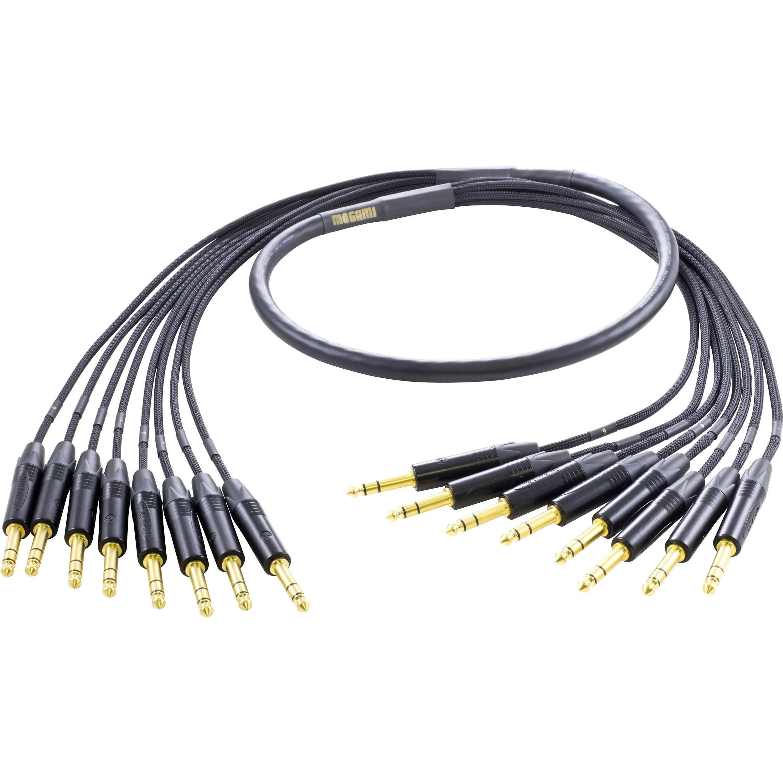 Mogami Gold 8x 1/4 TRS Jack Snake Loom Cable - 10 Foot - Image 2