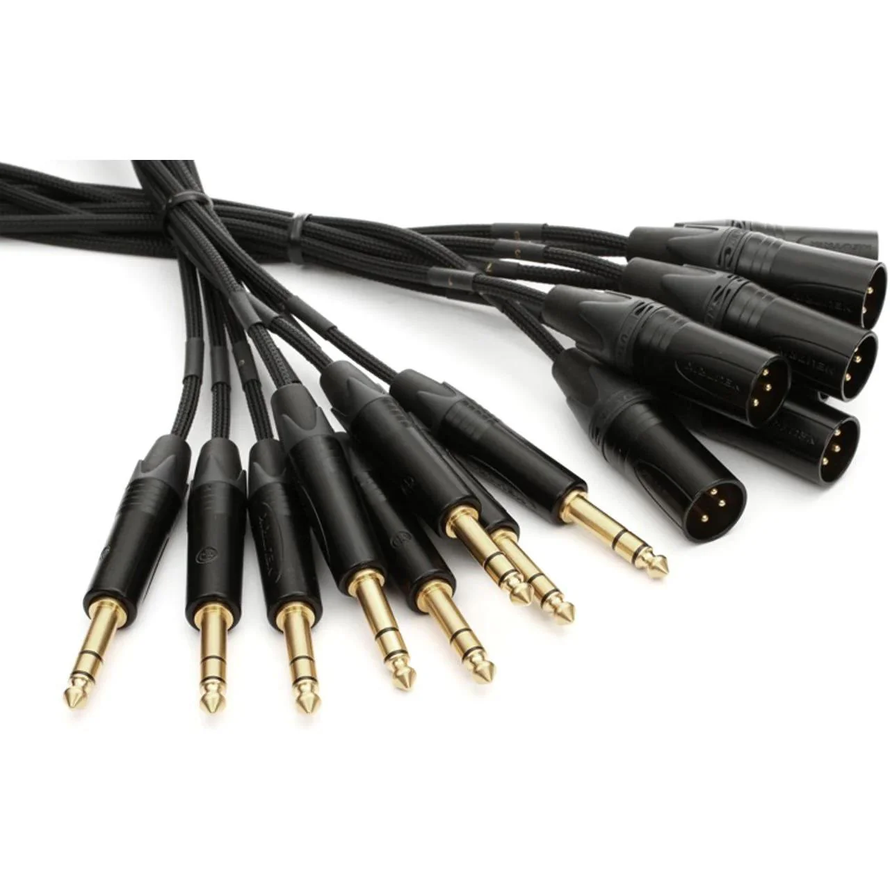 Mogami Gold 8x 1/4 TRS Jack to Male XLR Snake Loom Cable - 5 Foot - Image 2