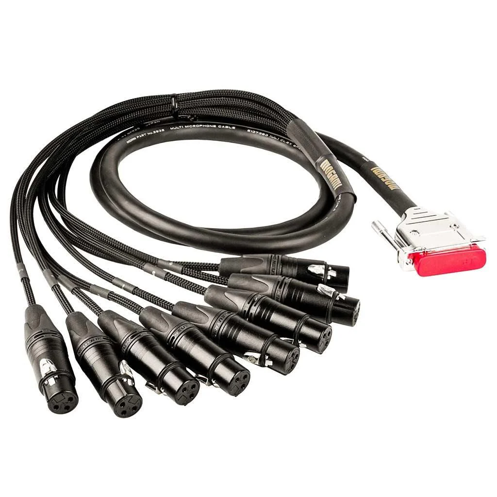 Mogami Gold DB25 to 8x Female XLR Cable - 5 Foot
