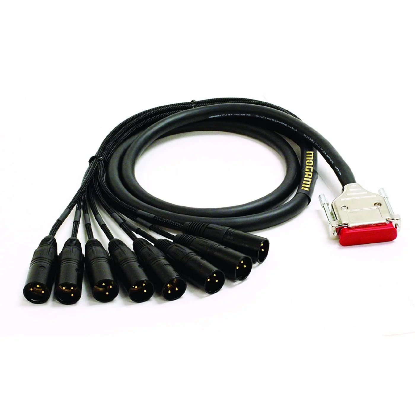 Mogami Gold DB25 to 8x Male XLR Cable - 3 Foot