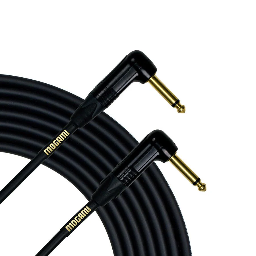 Mogami Gold Right Angle to Right Angle Jack Instrument Cable - 3 Foot - Image 2