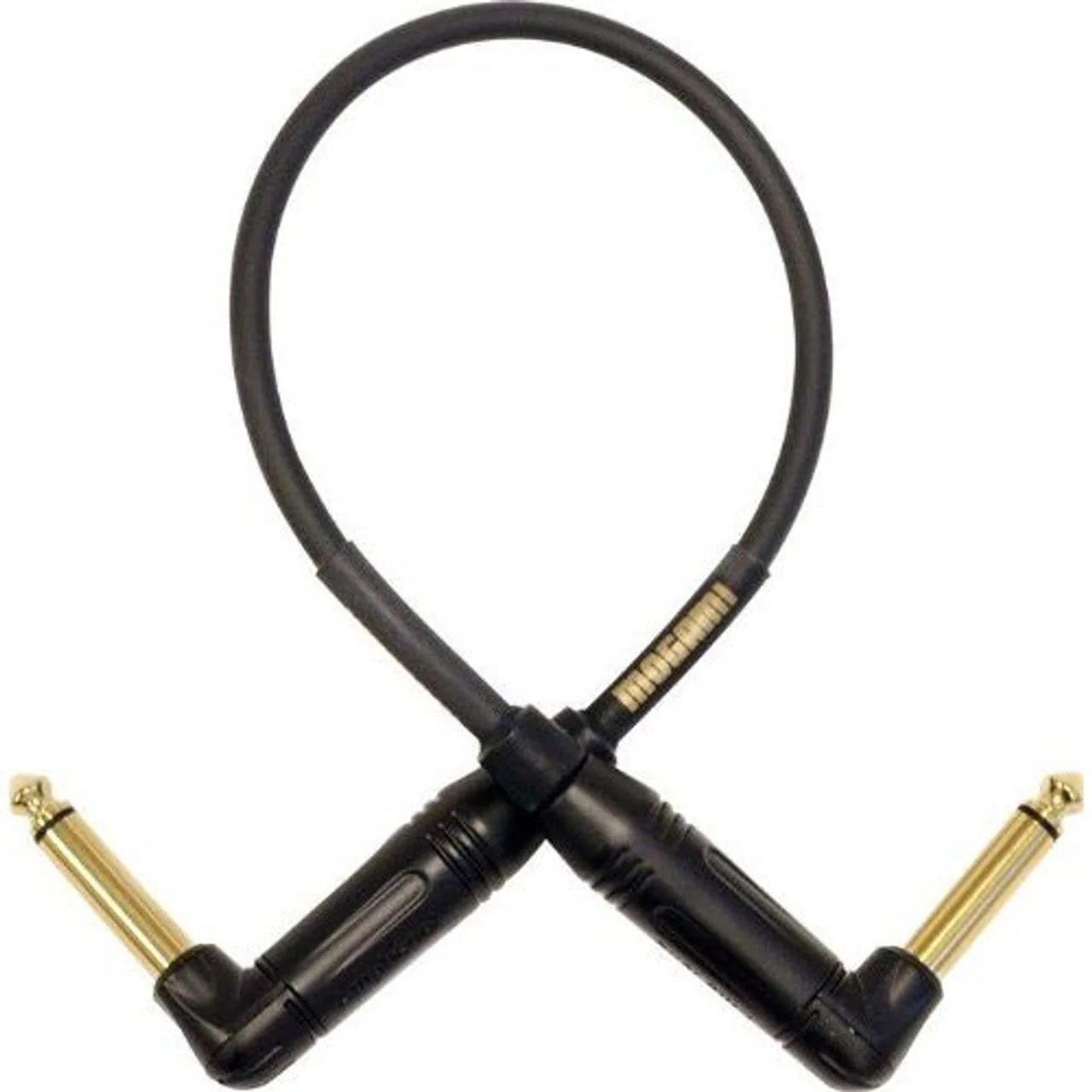 Mogami Gold Right Angle to Right Angle Jack Pedal Accessory Cable - 10 Inch - Image 2