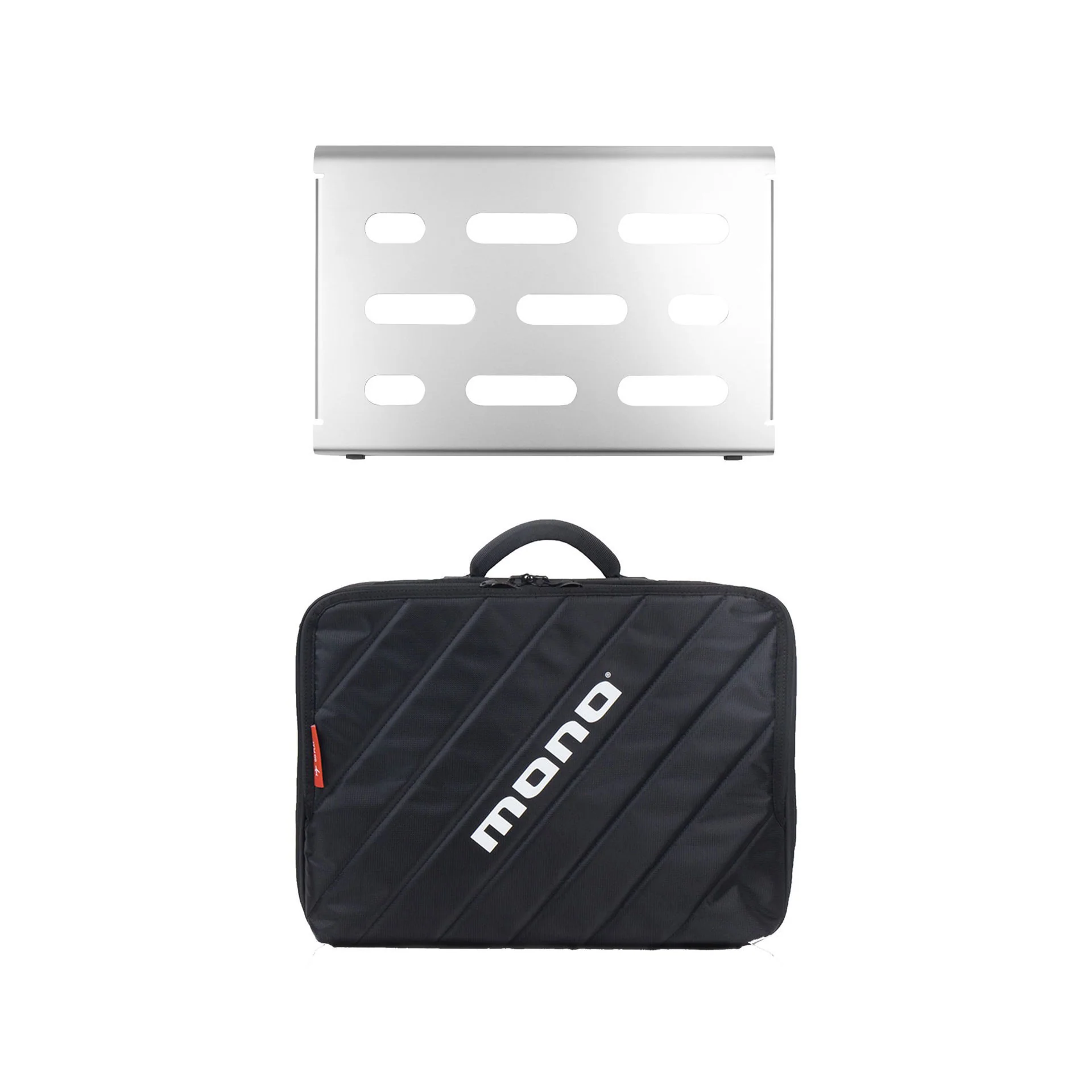 Mono PFX Pedalboard Small Silver & Club 2.0 Pedalboard Case - Image 4