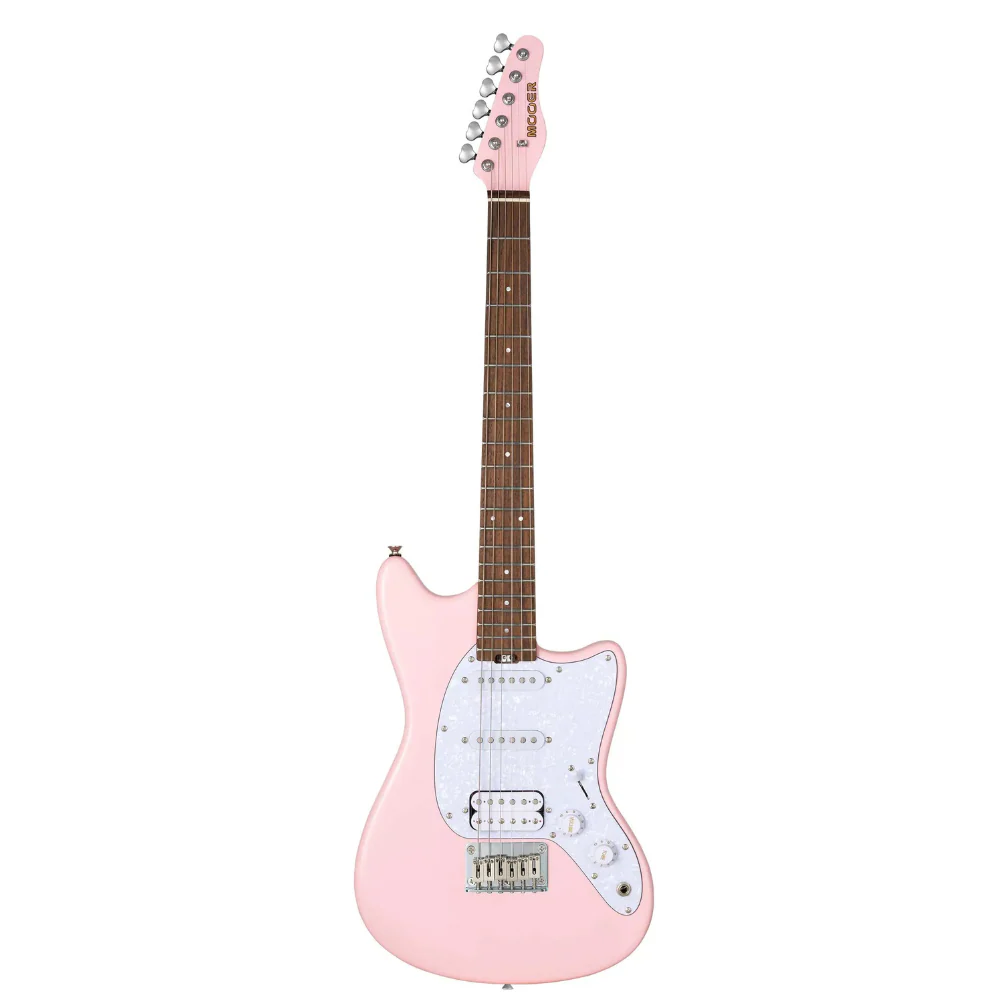 Mooer MLT10 Offset Light Electric Guitar - Candy Pink - Image 3