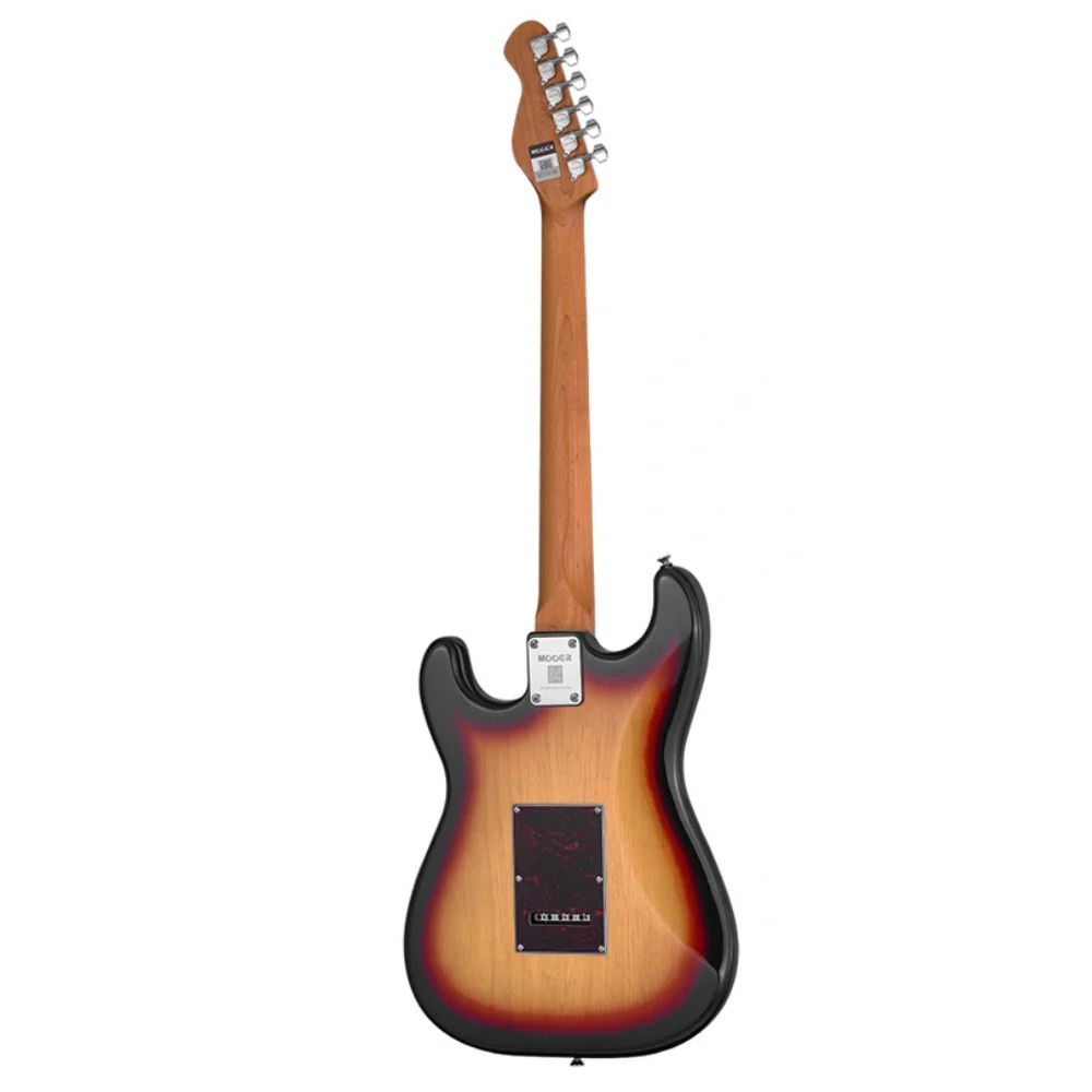 Mooer MSC10 ST-Style Electric Guitar - Tobacco Sunburst - Image 2
