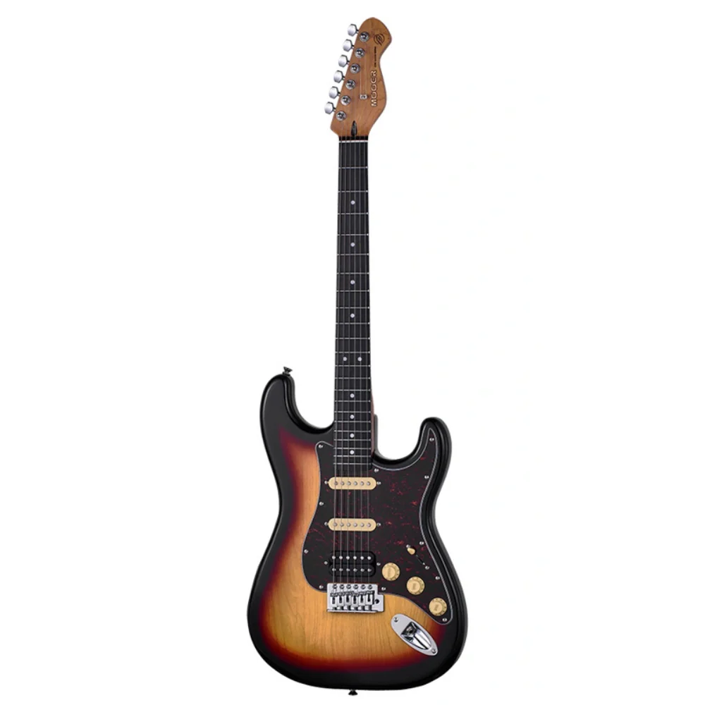 Mooer MSC10 ST-Style Electric Guitar - Tobacco Sunburst - Image 3