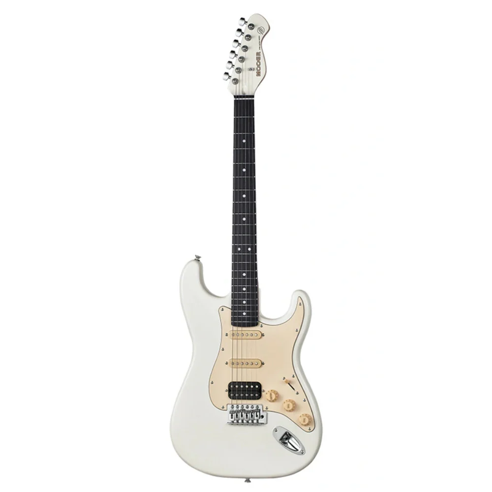 Mooer MSC10 ST-Style Electric Guitar - Vintage White - Image 3