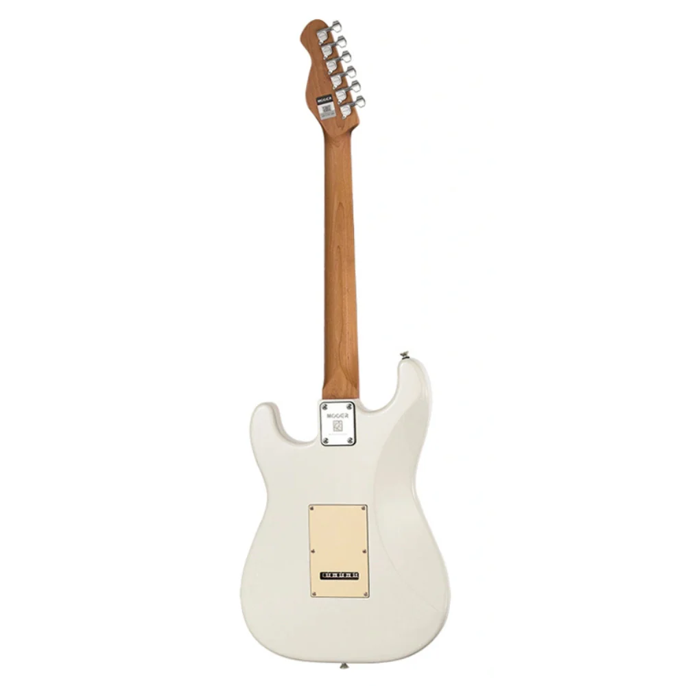 Mooer MSC10 ST-Style Electric Guitar - Vintage White - Image 4