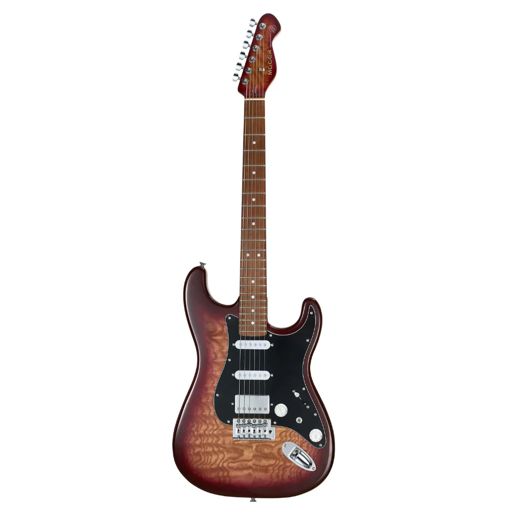 Mooer MSC20 Electric Guitar - Amber Brown - Image 3