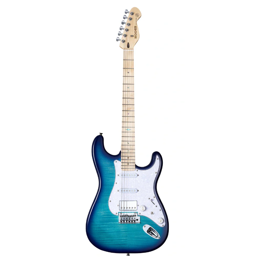 Mooer MSC30 Electric Guitar - Lake Blue - Image 4
