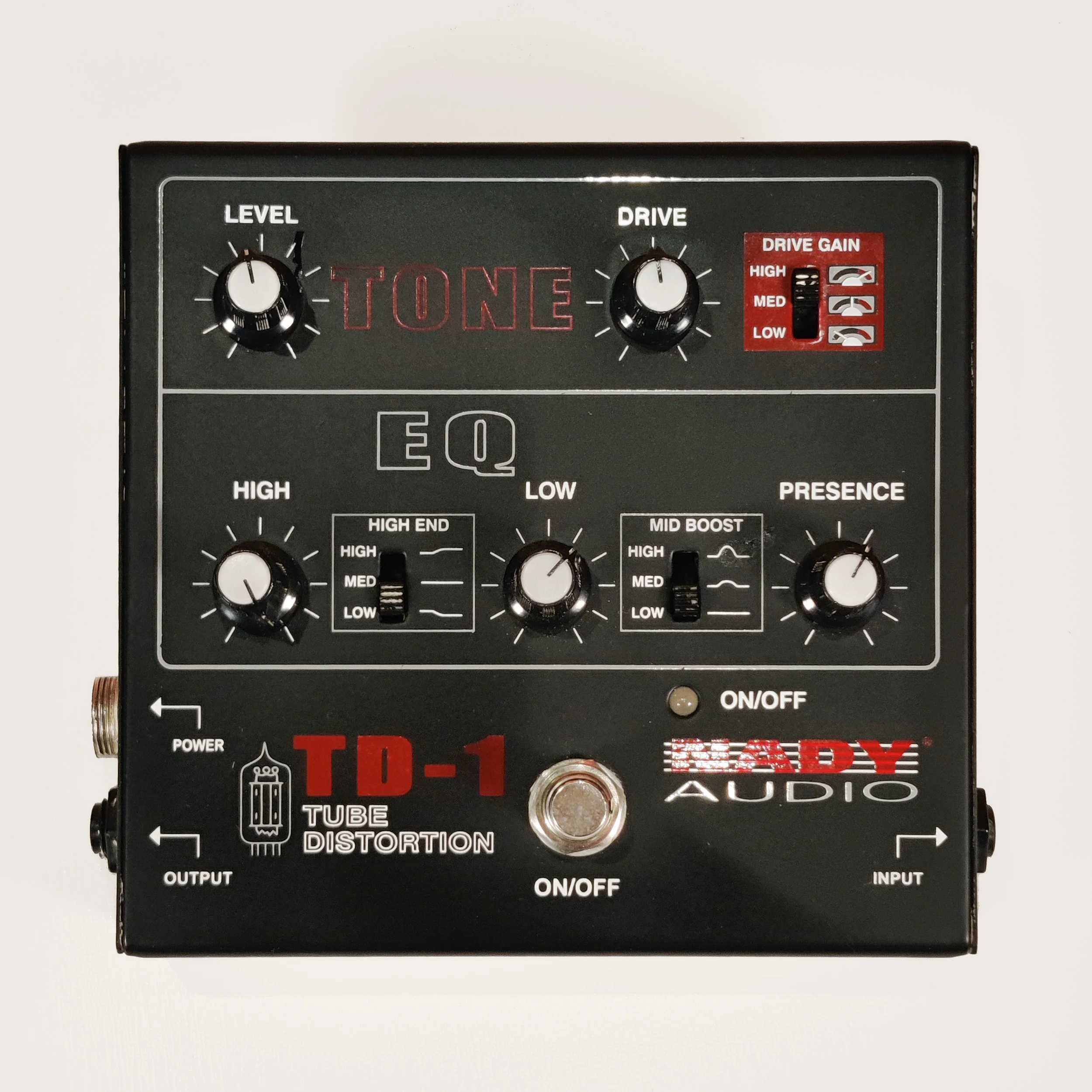 Nady Audio TD-1 Tube Distortion Guitar Effects Pedal with Step Down Transformer - Preloved
