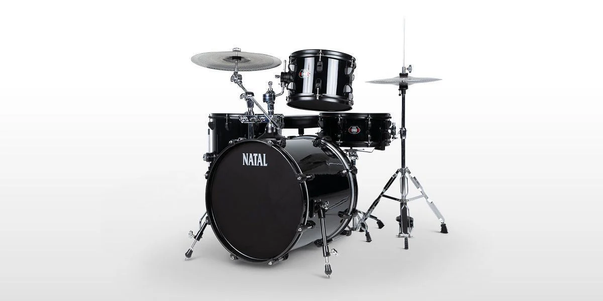 Natal DNA Stealth 4-Piece 18in Drum Kit - Silent Cymbals - Mesh Heads - Image 3
