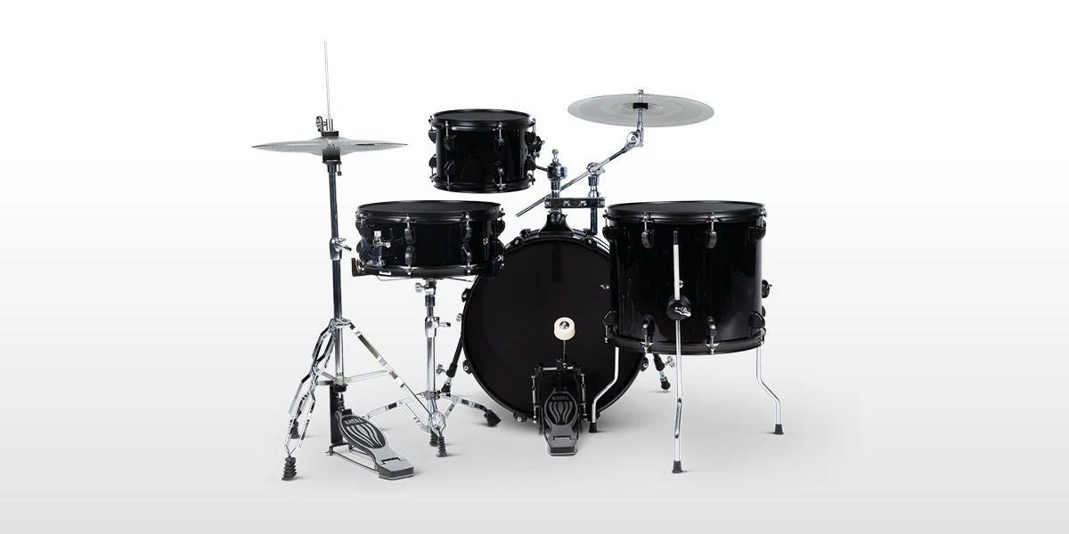 Natal DNA Stealth 4-Piece 18in Drum Kit - Silent Cymbals - Mesh Heads - Image 4