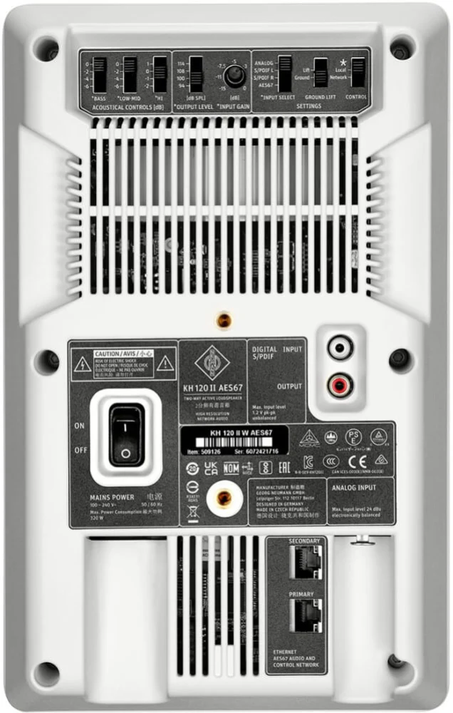 Neumann KH120-II 5.25 inch Studio Monitor Speaker with DSP White AES67 - Single - Image 3