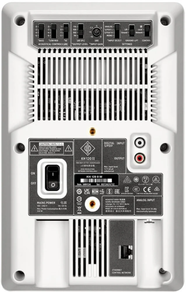 Neumann KH120-II 5.25 inch Studio Monitor Speaker with DSP White - Single - Image 3