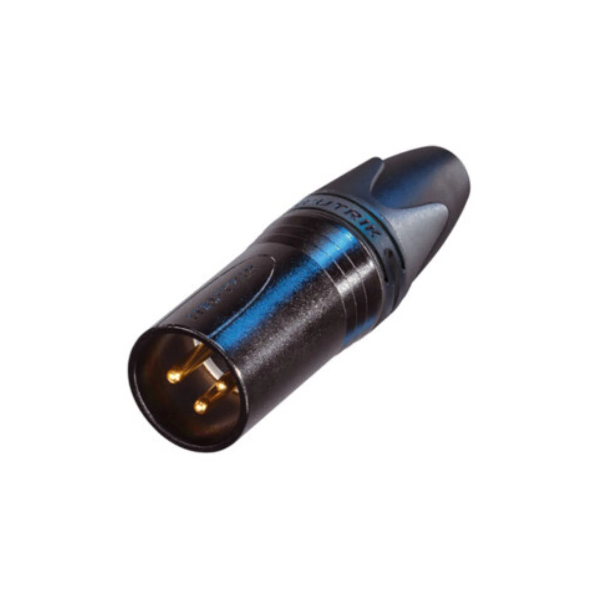 Neutrik NC3MXX-B Male 3pin Cable Connector in Black with Gold Pins