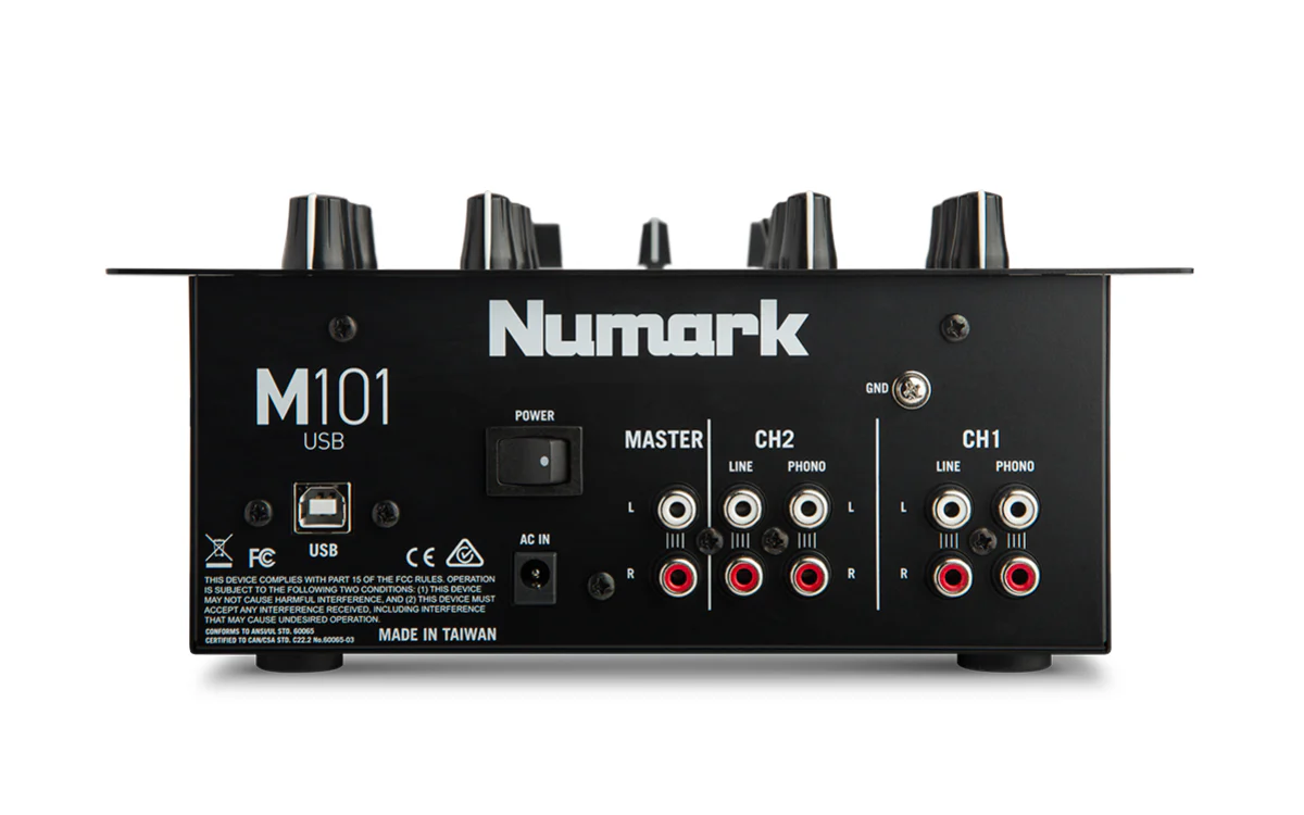 Numark M101USB 2-Channel DJ Mixer with USB Interface - Image 3