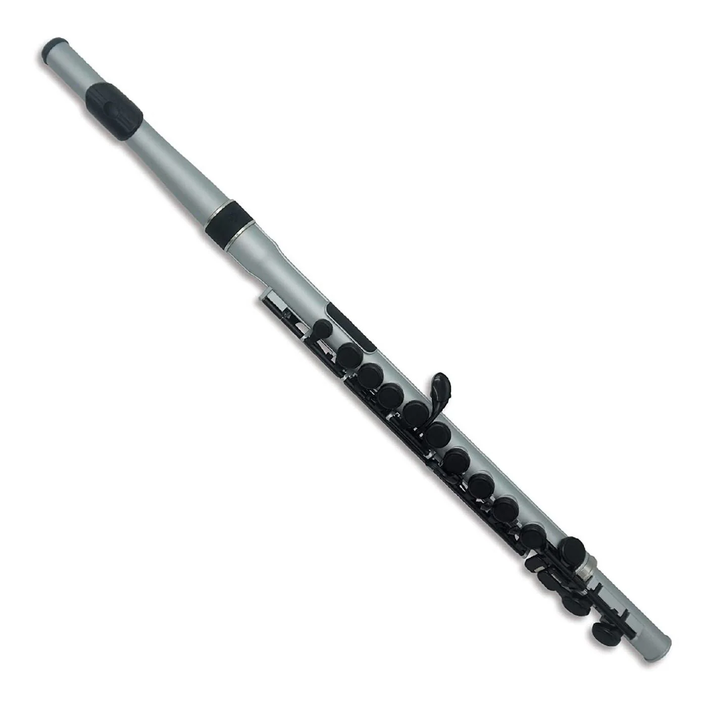Nuvo Student Flute 2.0 ABS Plastic C-Foot Silver & Black - Image 2