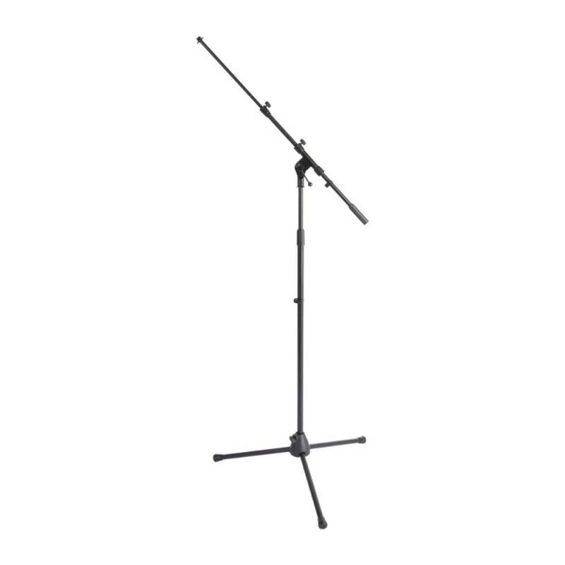 On-Stage MS7701TB Boom Microphone Stand with Telsecopic Boom Arm in Black - Image 2