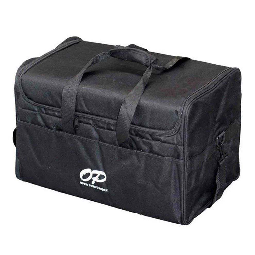Opus Percussion Wooden Cajon in Zebrawood with Deluxe Carry Bag - Image 3