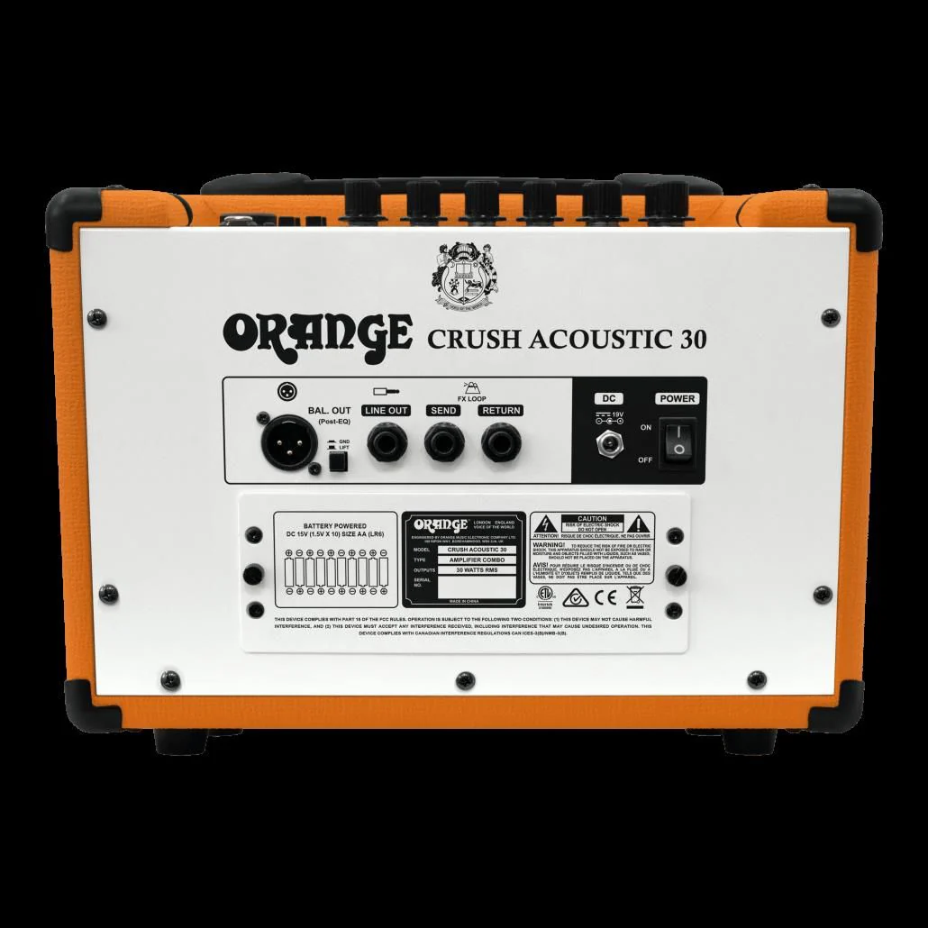Orange Crush Acoustic 30w Twin Channel Guitar Amplifier Combo - Image 3